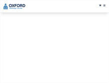 Tablet Screenshot of oxradcourses.com